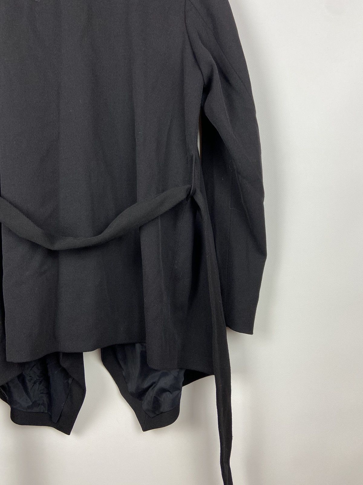 Annette Gortz × Designer Annette Gortz Asymmetrical Zip Black Women Wool Jacket Sz 40 Size S / US 4 / IT 40 - 17 Thumbnail