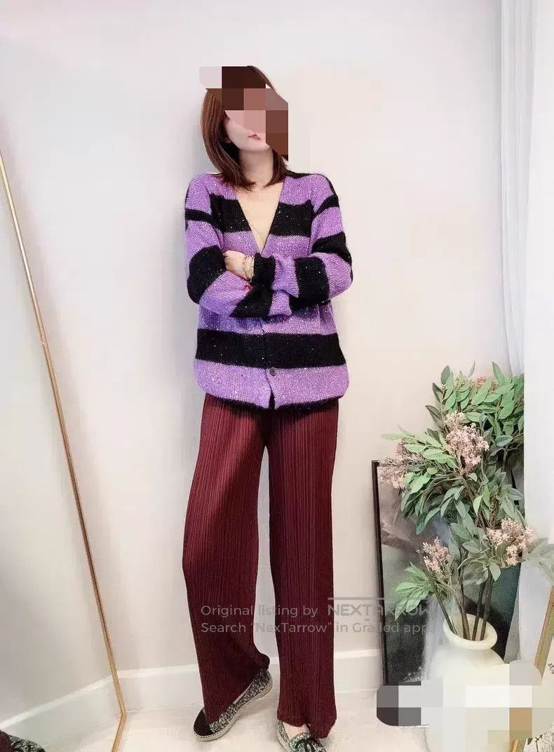 Issey Miyake Issey Miyake size:3 Burgundy Pants Size 31" - 9 Thumbnail