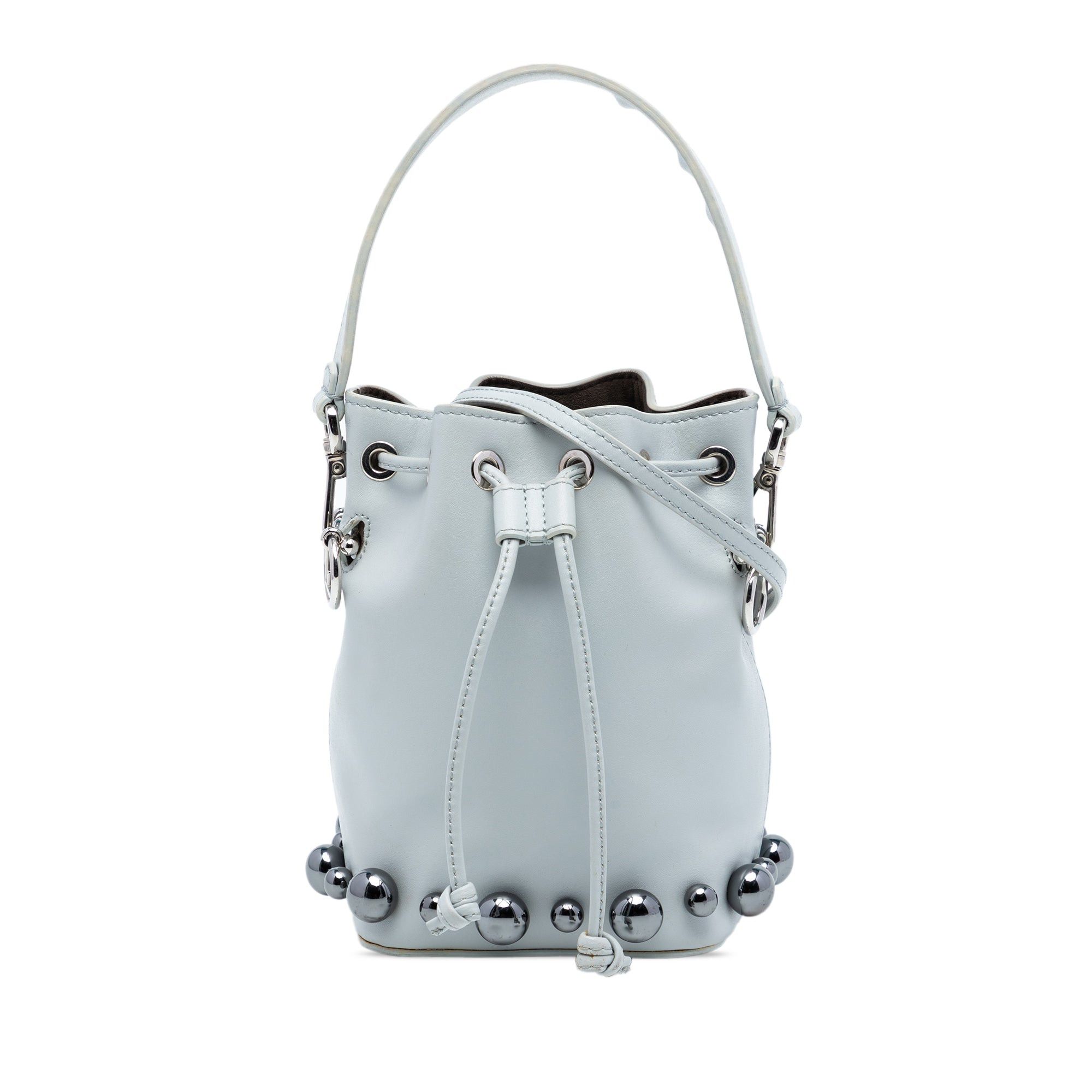 Fendi Mini Leather Pearl Mon Tresor Bucket Bag Size ONE SIZE - 1 Thumbnail