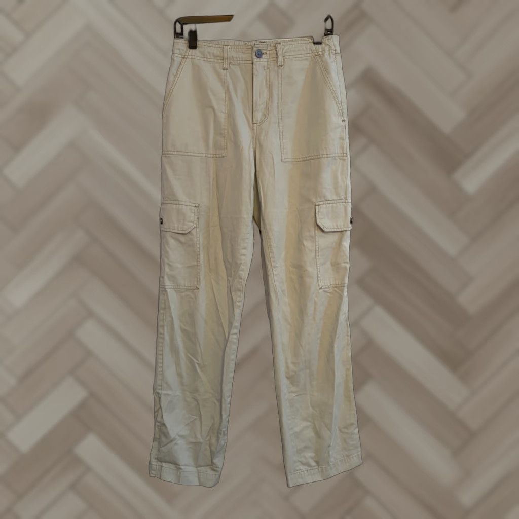Vintage Monet Othello Pants Cargo Drawstring Beige Mens Small Street Style Cargo Pants Mens Beige Monet Otheboards? Size US 29 - 1 Thumbnail