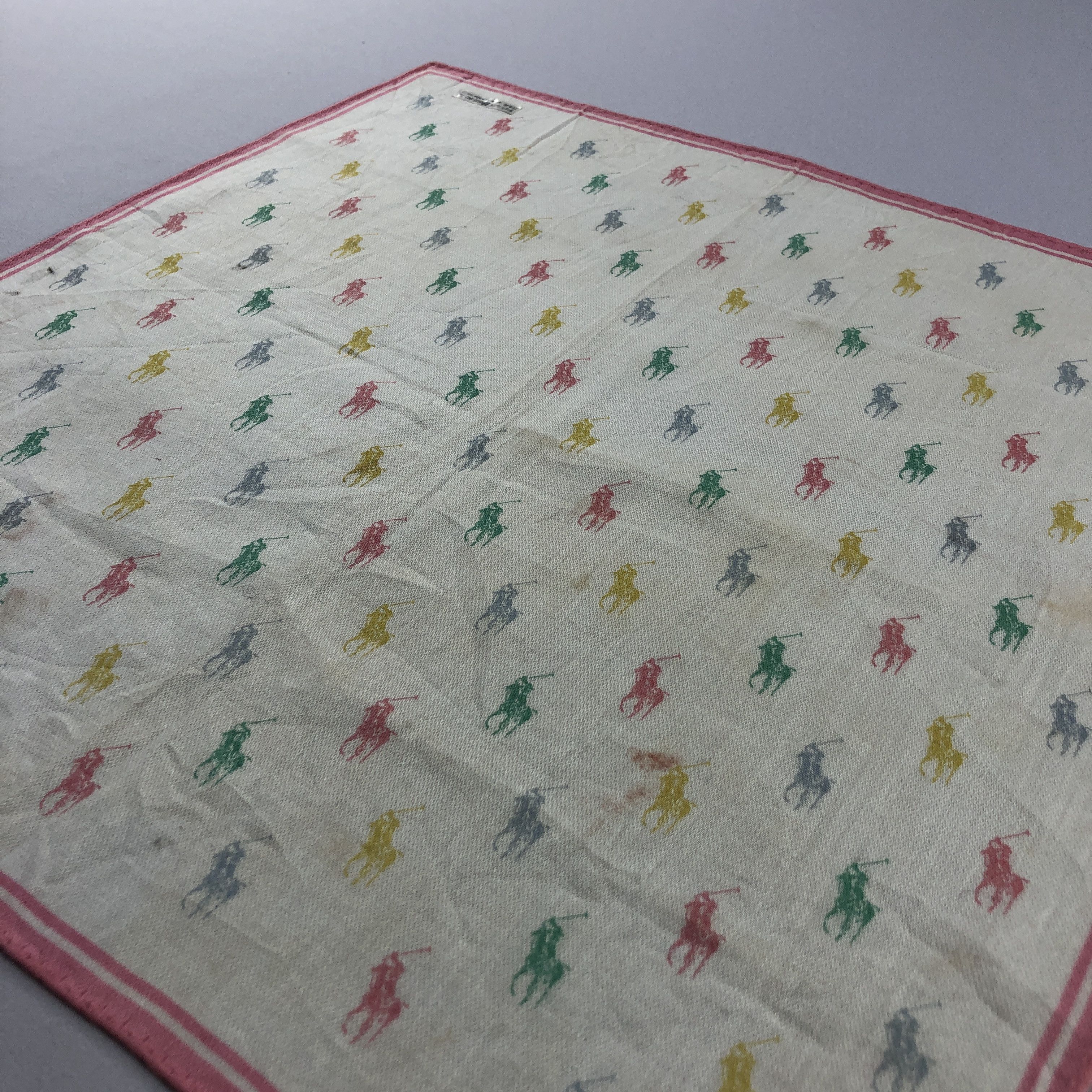 Polo Ralph Lauren × Vintage Polo Ralph Lauren Handkerchief Neckerchief Bandana H2528 Size ONE SIZE - 2 Thumbnail