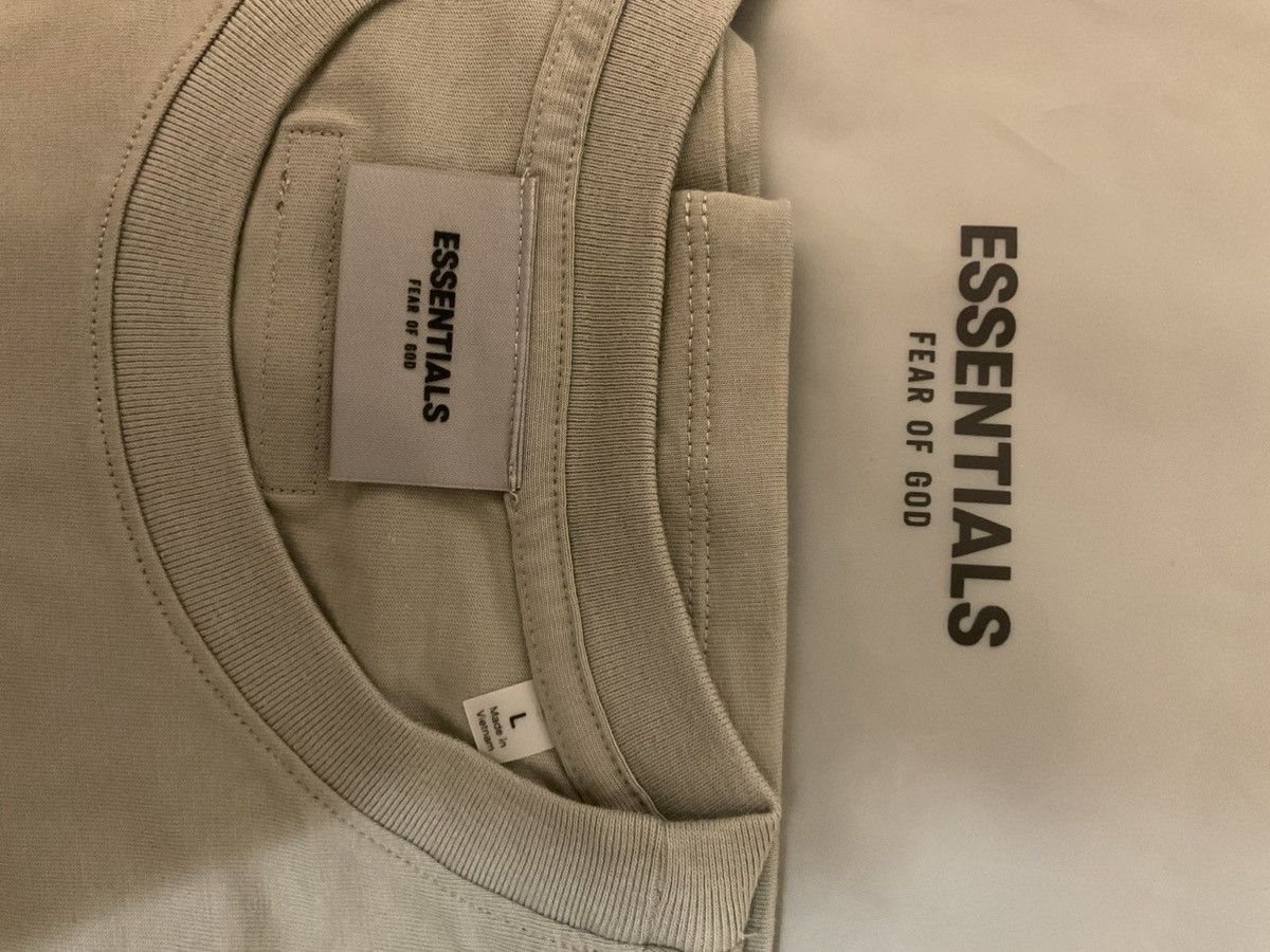 Fear of God Fear of God Essentials Short Sleeve Tee - Size L - Pistachio Size US L / EU 52-54 / 3 - 3 Thumbnail