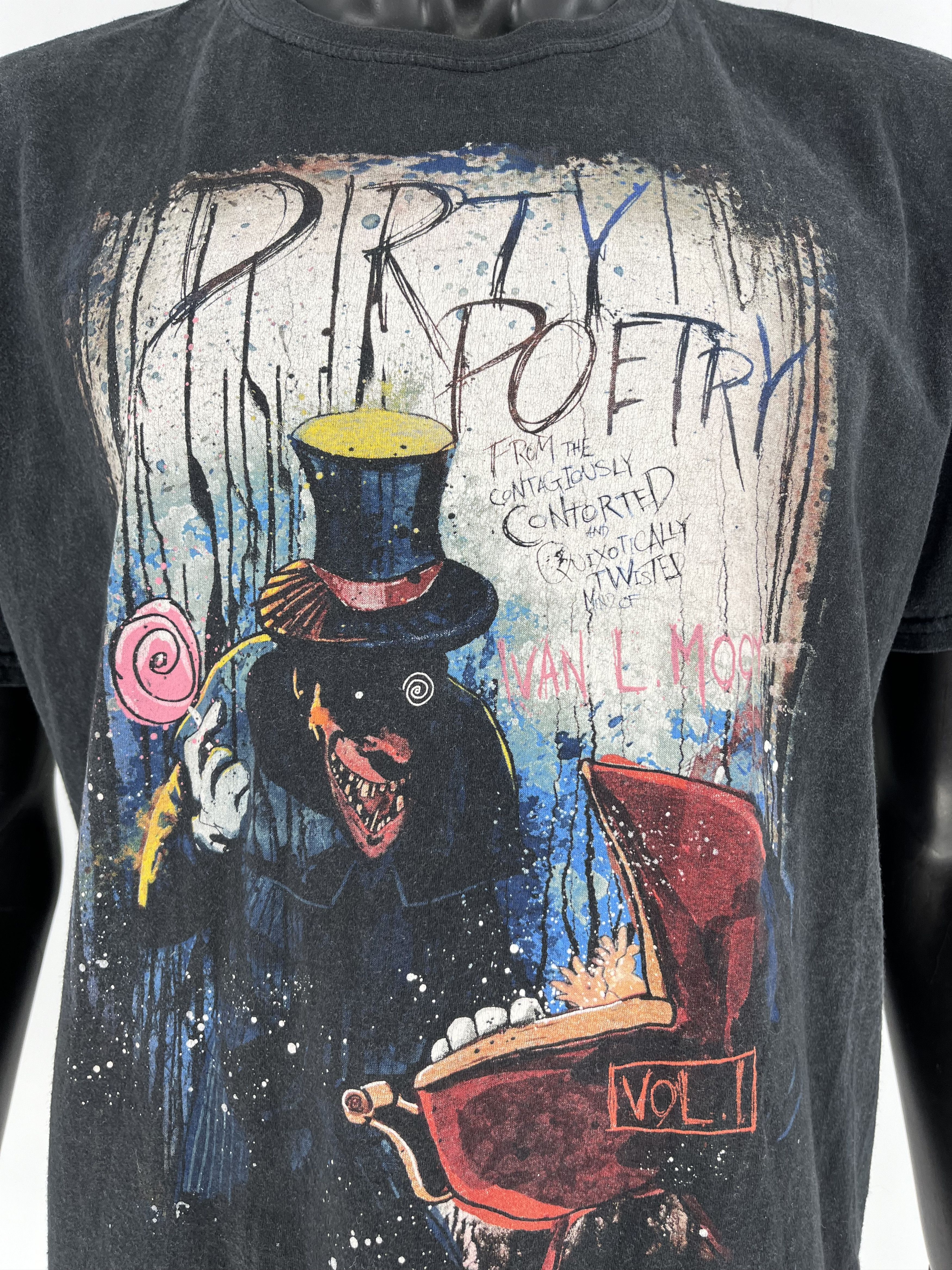 Band Tees × Vintage Vintage Ivan L. Moody's - Dirty Poetry Cover Art T-Shirt Size US L / EU 52-54 / 3 - 6 Thumbnail
