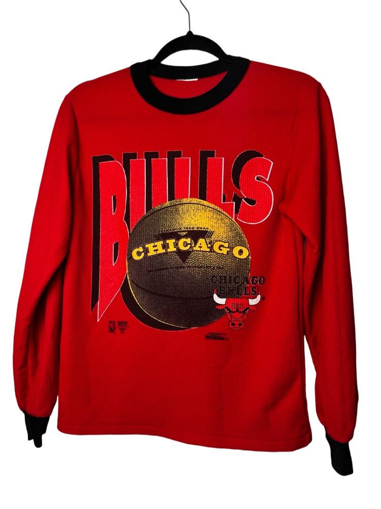 Vintage Vintage Chicago Bulls Logo Long Sleeve Thermal Size US S / EU 44-46 / 1 - 1 Thumbnail