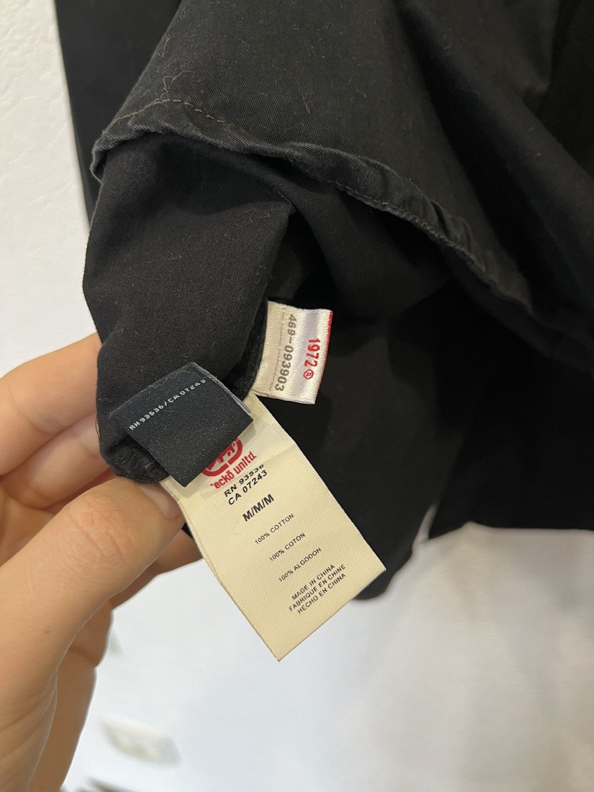 Ecko Unltd. Vintage Ecko Enltd. Black Avant Garde Shirt Size US M / EU 48-50 / 2 - 7 Thumbnail