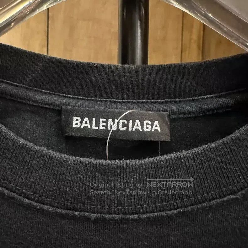 Balenciaga Balenciaga Black and Yellow Lock扣 Letter Short Sleeve Size US XS / EU 42 / 0 - 4 Thumbnail