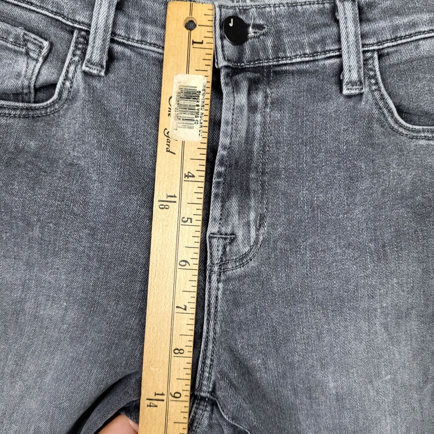 J Brand J.Brand Selena Jeans MID-RISE Earl Grey Women's Size 28 Denim 5-Pocket Belted Regular Fit Size 28" / US 6 / IT 42 - 4 Thumbnail