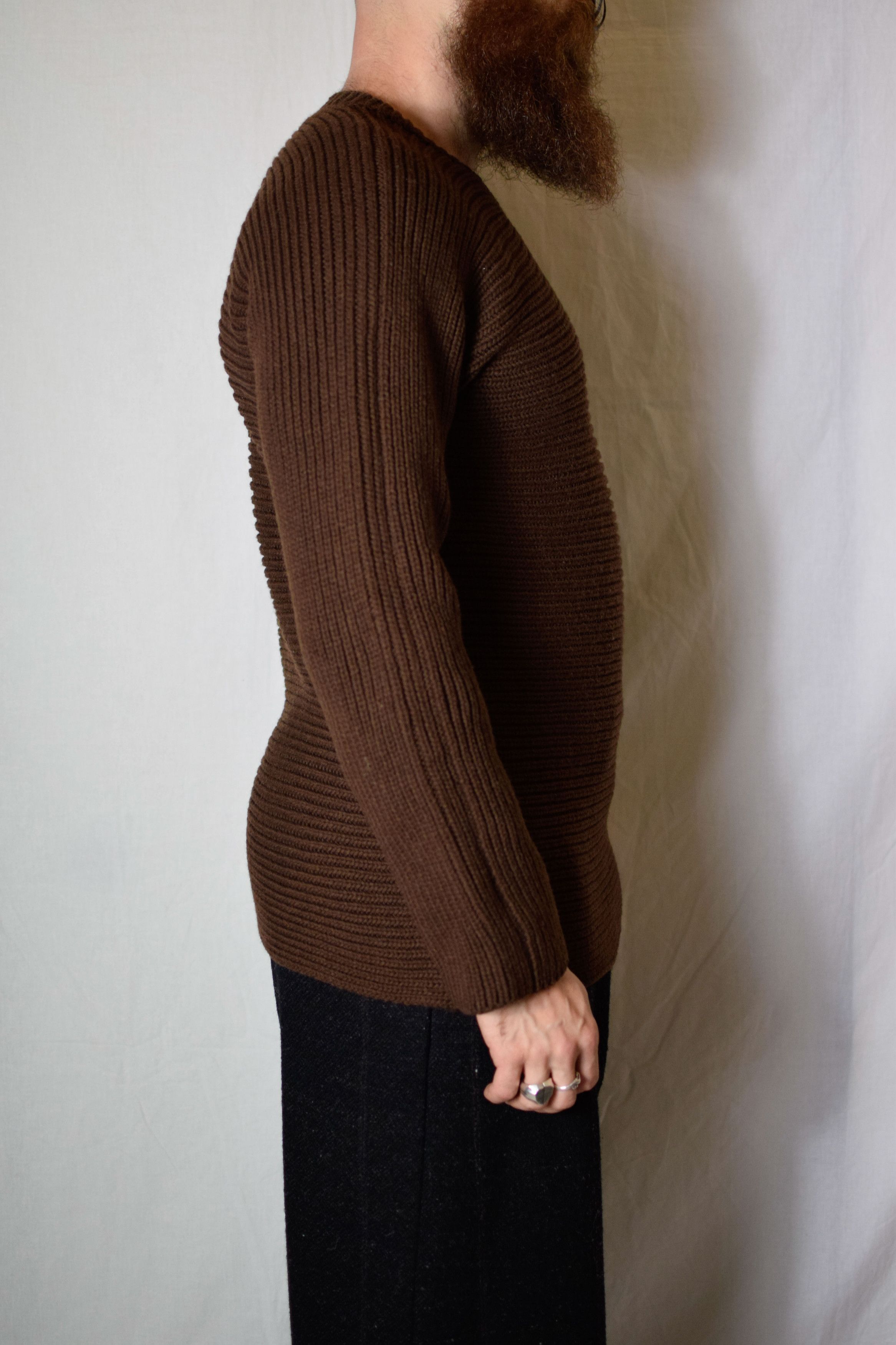 Yohji Yamamoto YYPH AW97 Brown Knit - HI-K12-197 Size US L / EU 52-54 / 3 - 5 Thumbnail