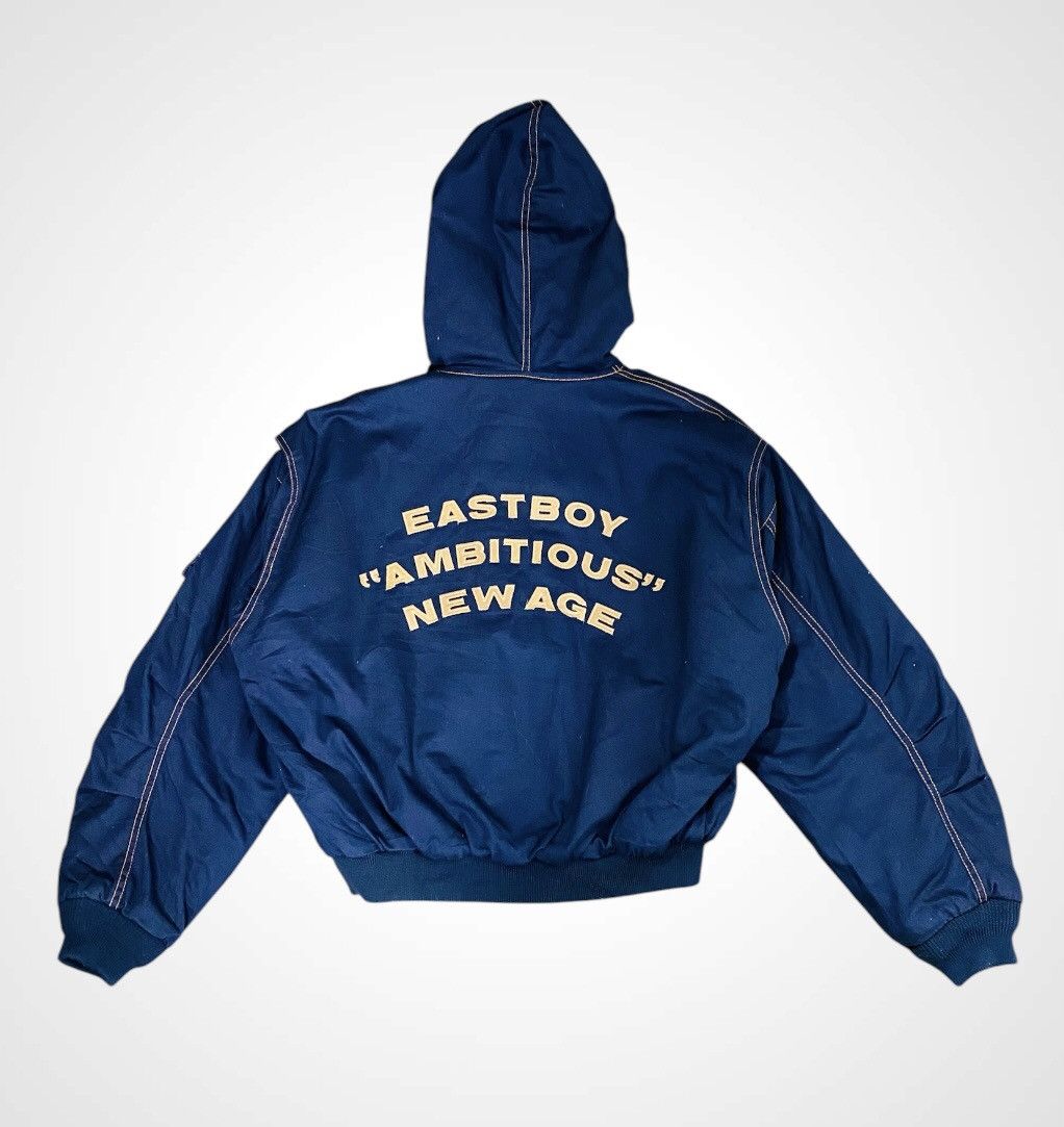 Japanese Brand A11 Rare - Eastboy Fur Hoodie Bomber Jacket Size US L / EU 52-54 / 3 - 1 Thumbnail