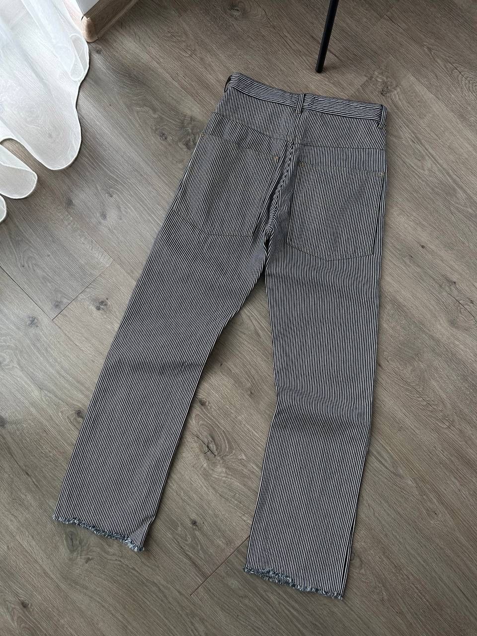 Isabel Marant × Japanese Brand × Vintage Vintage Isabel Marant High Waist Striped Trousers Button Fly Size 24" / US 00 / IT 34 - 18 Thumbnail