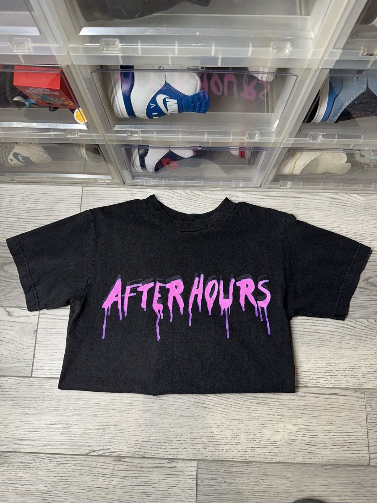 The Weeknd Vlone After Hours Acid Drip Tee | Grailed