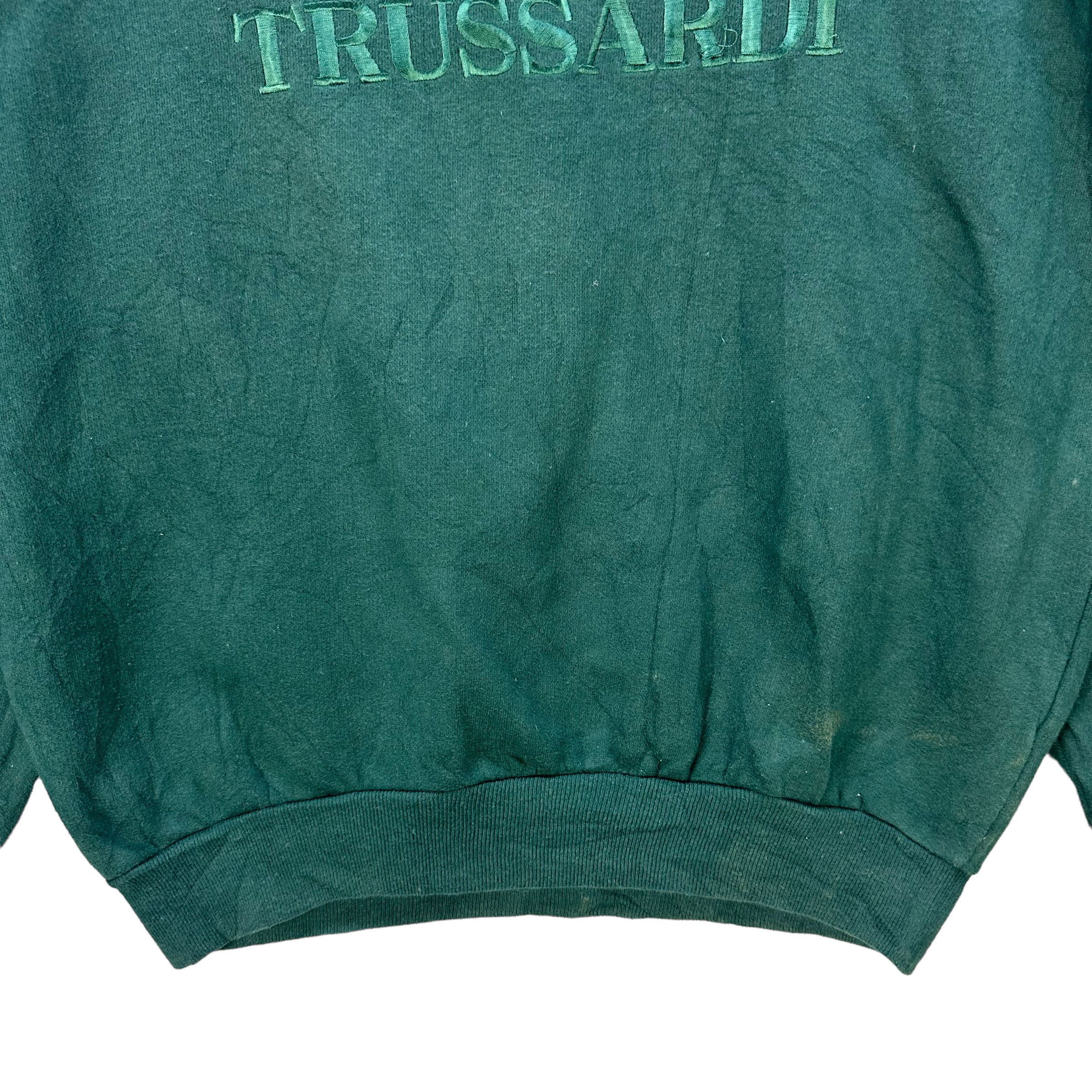 Trussardi TRUSSARDI EMBROIDERY BIG LOGO SWEATSHIRTS #7940-191 Size US XL / EU 56 / 4 - 4 Thumbnail