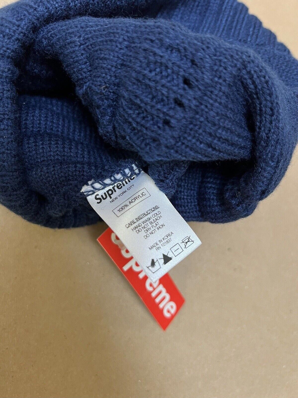 Supreme FW13 Supreme Cosby Beanie Navy Rare Upside Down Logo 2013 Size ONE SIZE - 5 Thumbnail