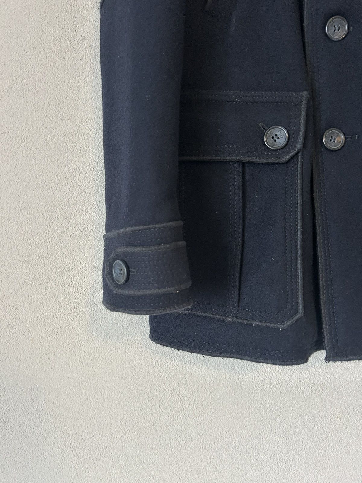 Dolce & Gabbana Navy Wool Military Coat, Size 54, Double-Breasted Size US L / EU 52-54 / 3 - 4 Thumbnail