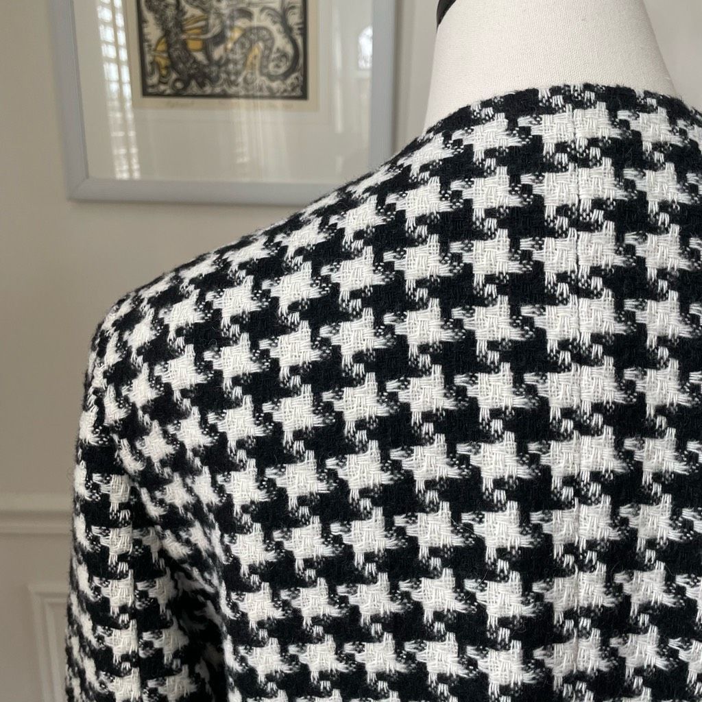 Other Talbots Jewel Neck Blazer Houndstooth 8 Size M / US 6-8 / IT 42-44 - 4 Thumbnail