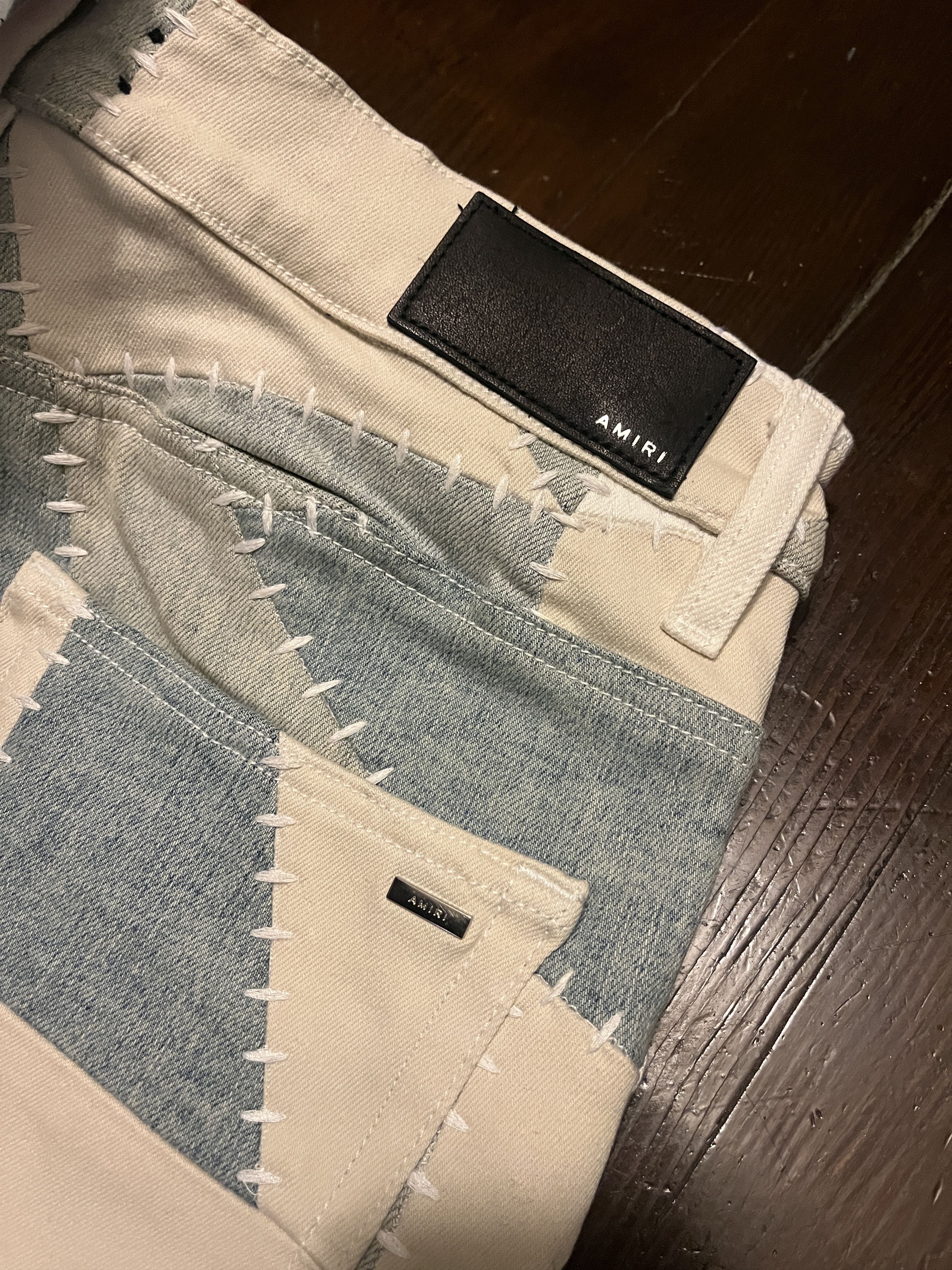 Amiri AMIRI PATCHWORK SKINNY JEANS Size US 33 - 6 Thumbnail