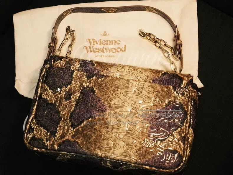 Vivienne Westwood Vivienne Westwood size os Vintage Snake Pattern Purple Gold Size ONE SIZE - 2 Thumbnail
