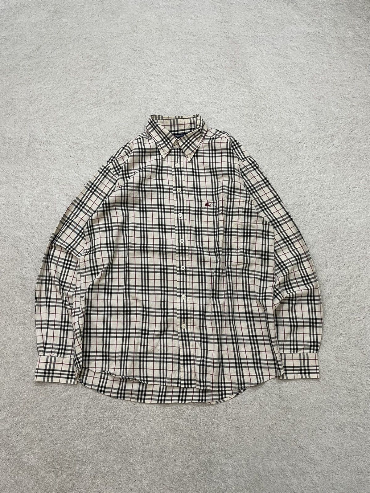 Burberry Burberry Vintage Plaid Shirt Y2K Hysteric Streetwear Ifsix Size US XL / EU 56 / 4 - 2 Thumbnail