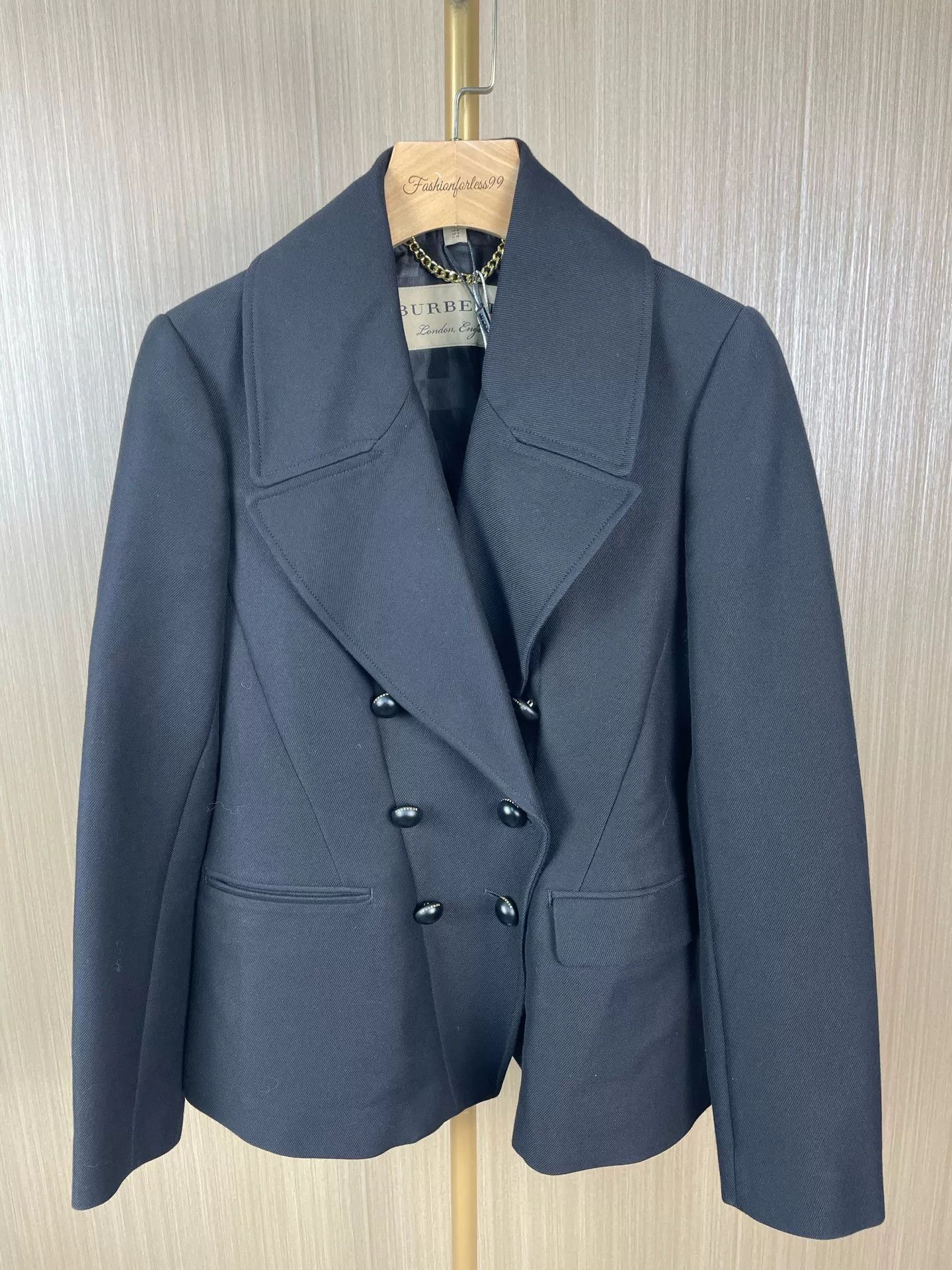 Burberry Burberry Black Wool Blazer Size 36 Size US XS / EU 42 / 0 - 1 Thumbnail