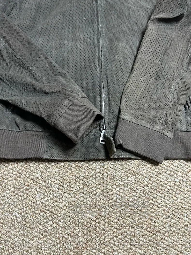 Brioni Brioni Suede perforated calfskin hooded leather jacket Size US L / EU 52-54 / 3 - 8 Thumbnail
