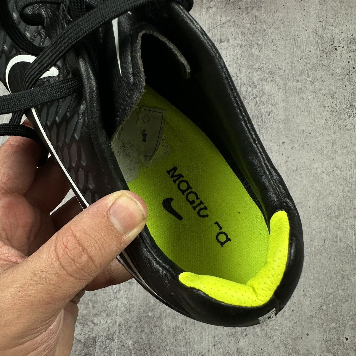 2014 Nike Magista Orden FG 651329-017 Black Soccer Shoes