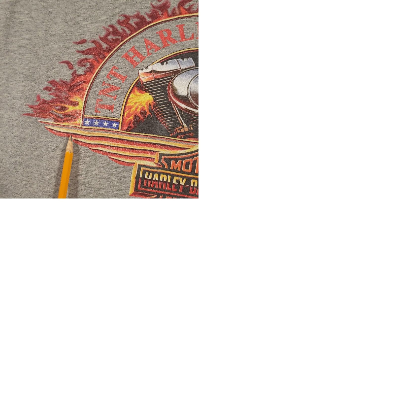 Harley Davidson Harley-Davidson Shirt Mens L Gray Pocket Tee TNT Quincy Illinois Dealer Graphic Print Crew Neck Short Sleeve Size US L / EU 52-54 / 3 - 10 Thumbnail