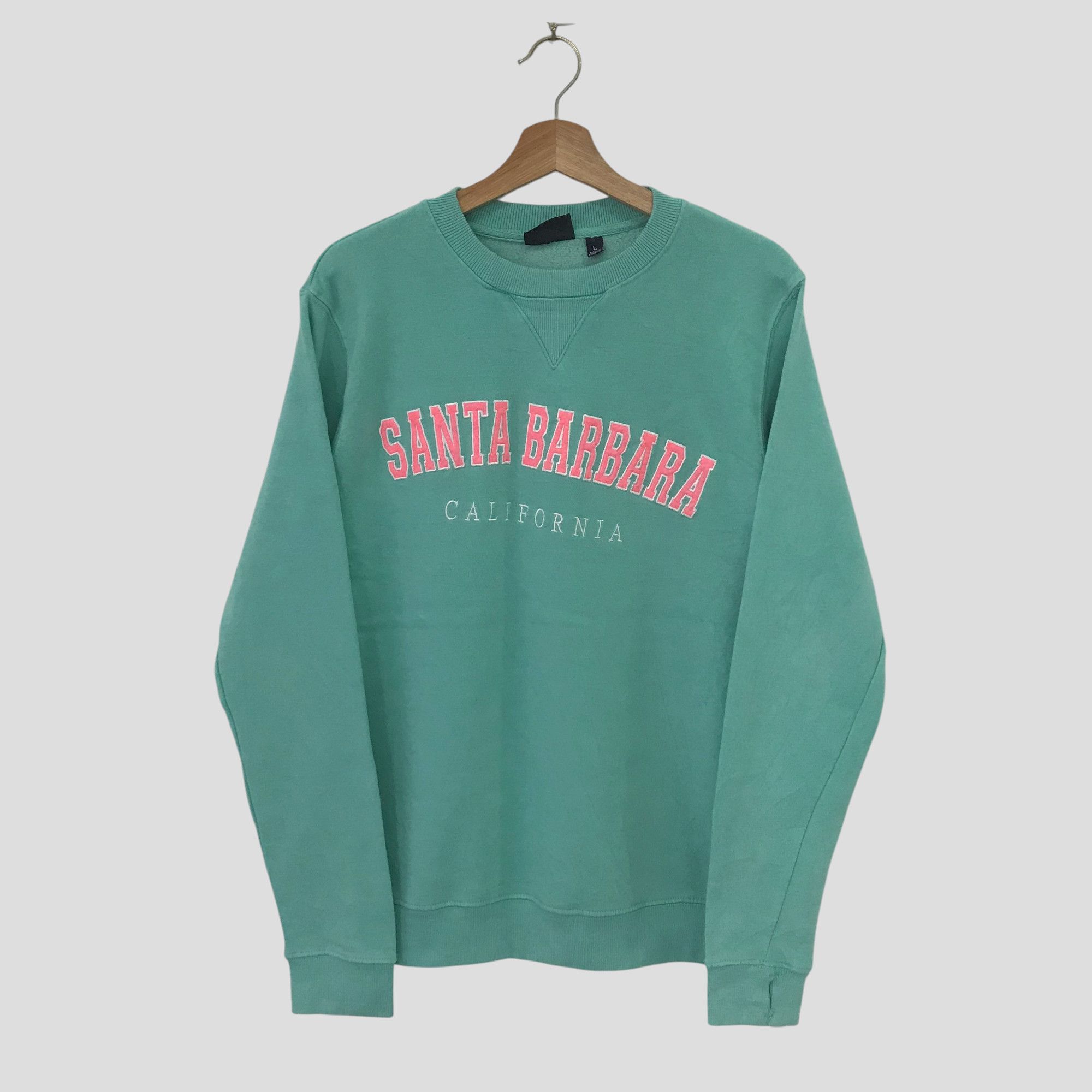Barbara Kruger Vintage Santa Barbara Green Sweatshirt - 378 Size US S / EU 44-46 / 1 - 1 Thumbnail