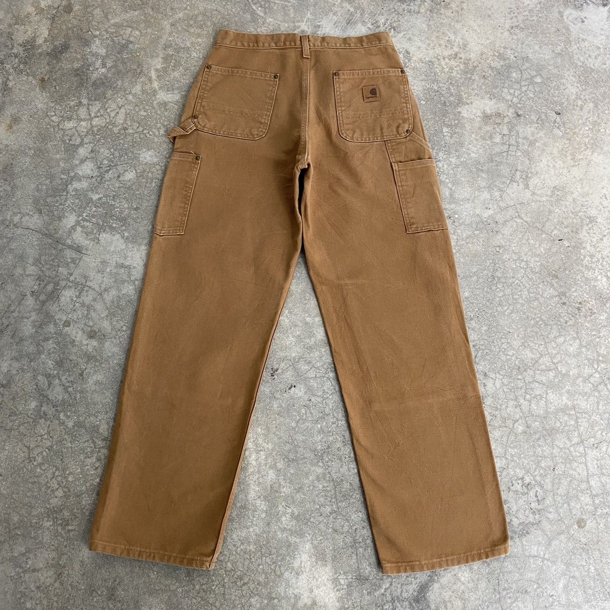 Carhartt Vintage Carhartt Double Knee Tan Dirty Carpenter Pants Size US 29 - 9 Thumbnail