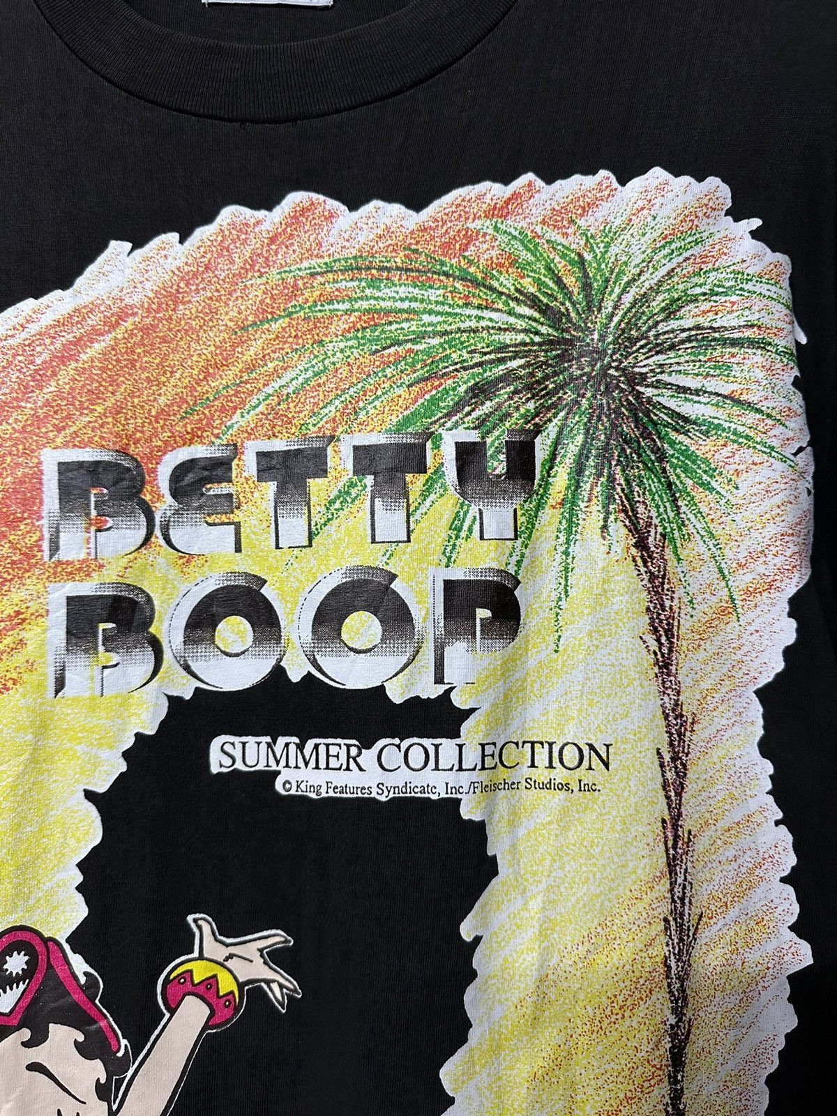 Cartoon Network × Disney × Vintage Vintage 90s Betty Boop Summer Collection Distressed Tee Size US L / EU 52-54 / 3 - 3 Thumbnail