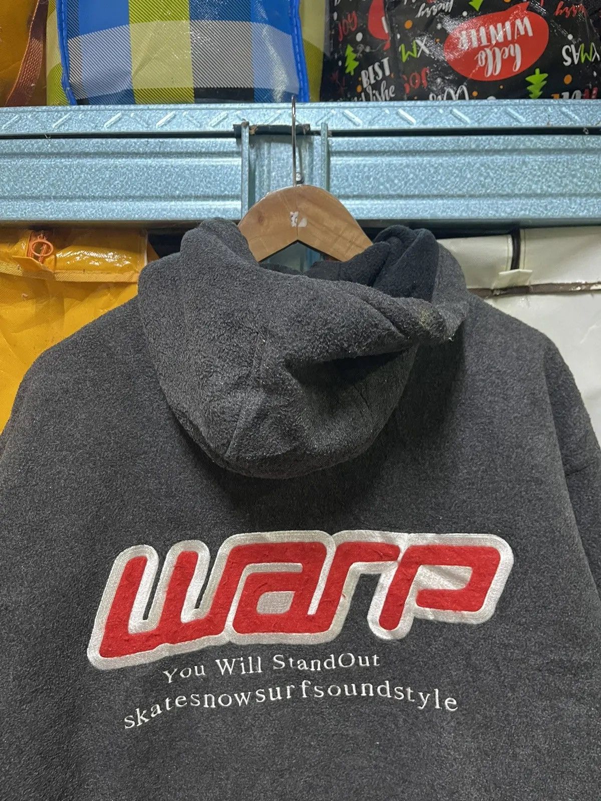Japanese Brand Vintage Warp Fleece Zip Hoodie – Complete Streetwear Classic Size US L / EU 52-54 / 3 - 2 Thumbnail