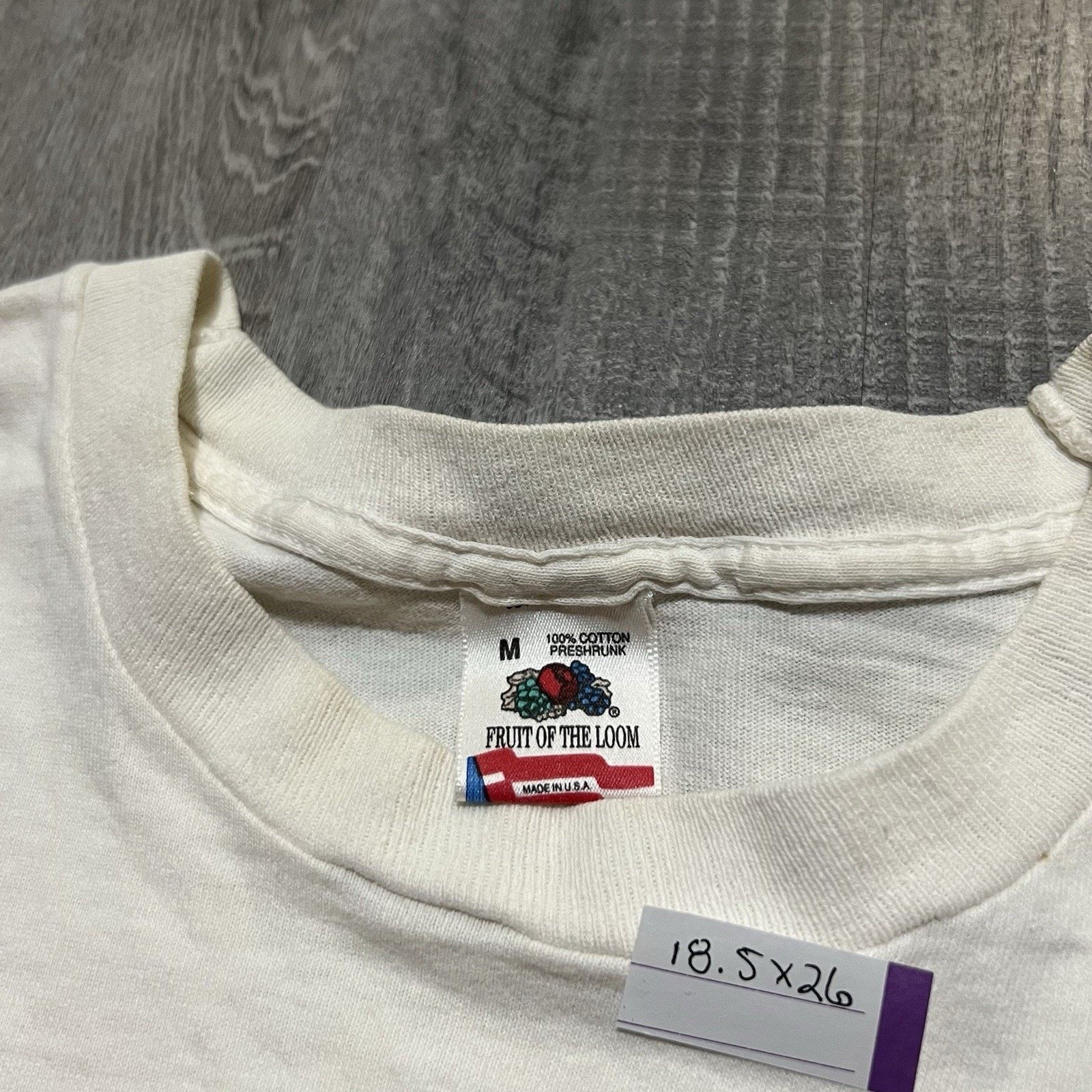 Fruit Of The Loom Free Spirit Bungee Jumpers White 90s Hot Air Balloon T Shirt Size US M / EU 48-50 / 2 - 4 Thumbnail