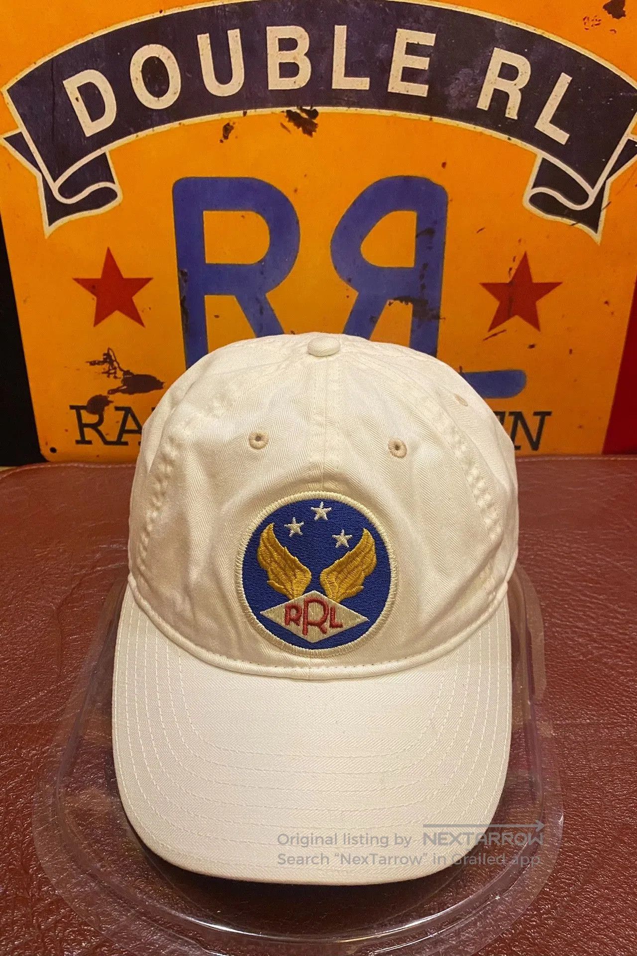 RRL Ralph Lauren RRL White Angel Wing Baseball Cap. Size ONE SIZE - 2 Thumbnail