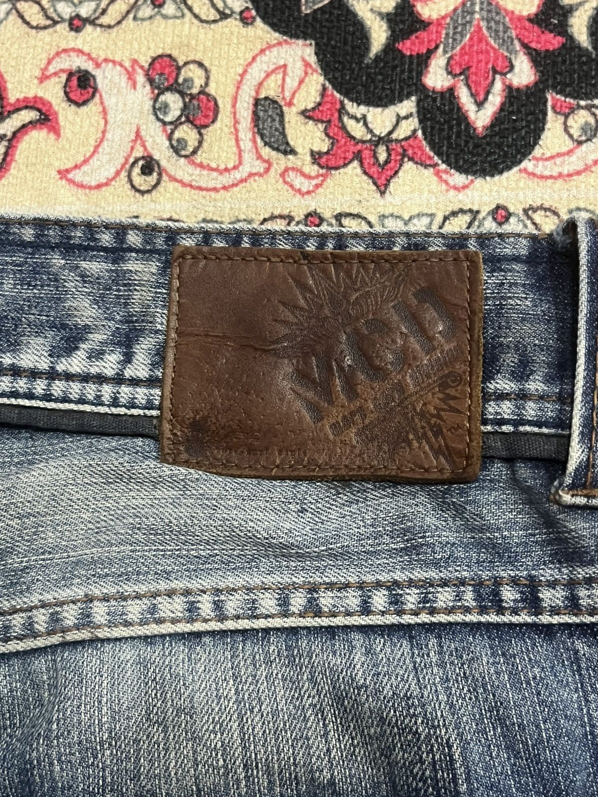 Japanese Brand Vintage Japanese Brand MCD Embroidered Slogan Sashiko Jeans Size US 30 / EU 46 - 11 Thumbnail