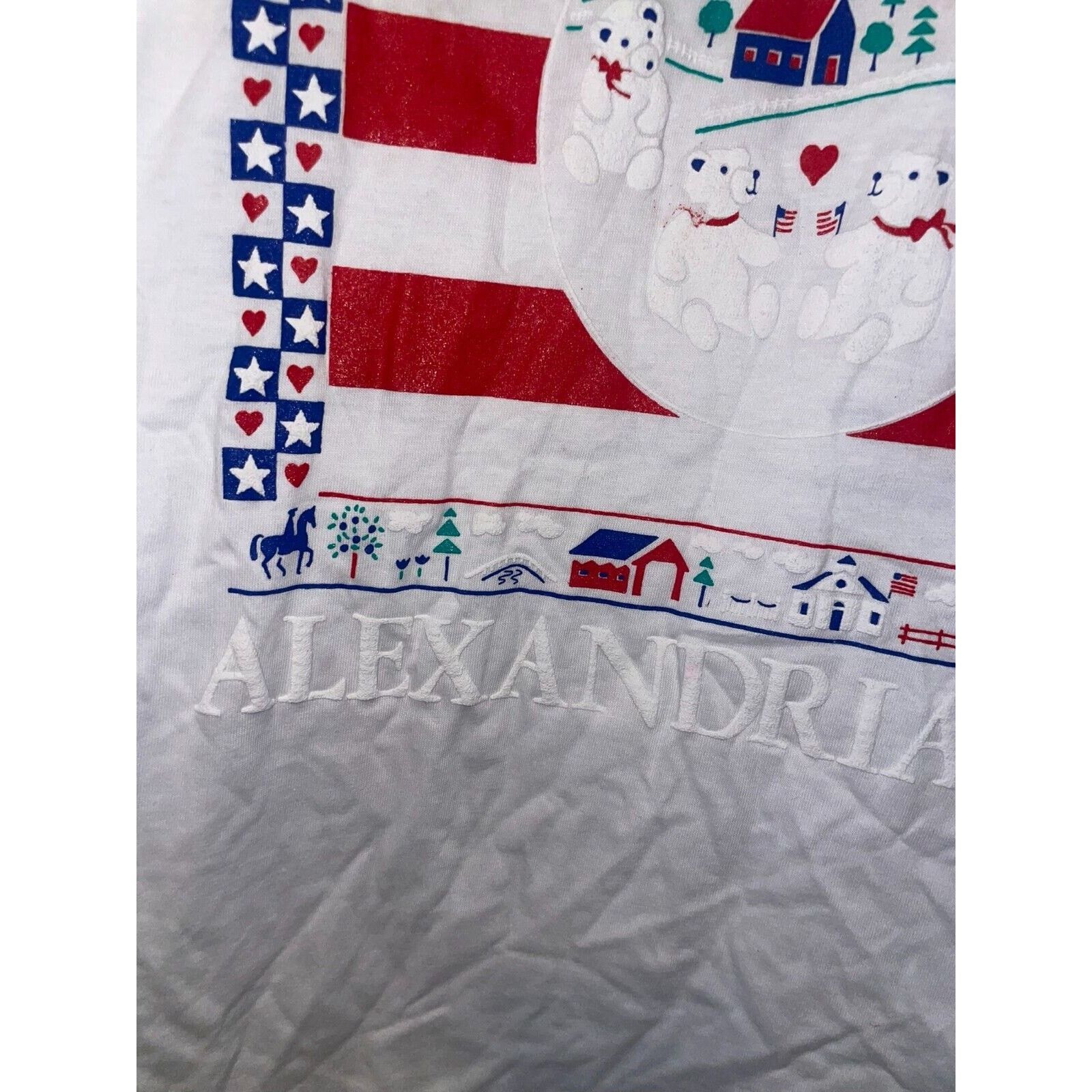 Jerzees Vintage Test Print Shirt New York Alexandria Bay White M Tee Size US M / EU 48-50 / 2 - 6 Thumbnail