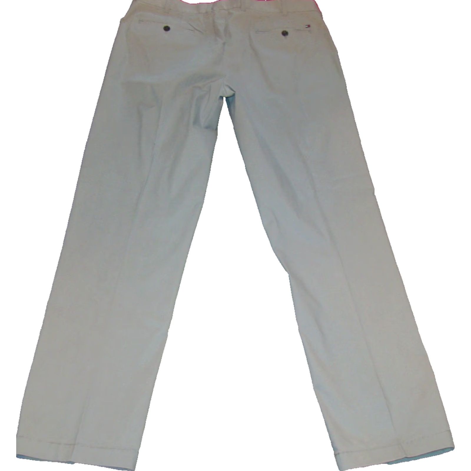Tommy Hilfiger Tommy Hilfiger Classic Fit Mens Pants Chino 42x38 Gray Straight Leg Cotton Flat Front Classic Mens Size US 42 / EU 58 - 6 Thumbnail