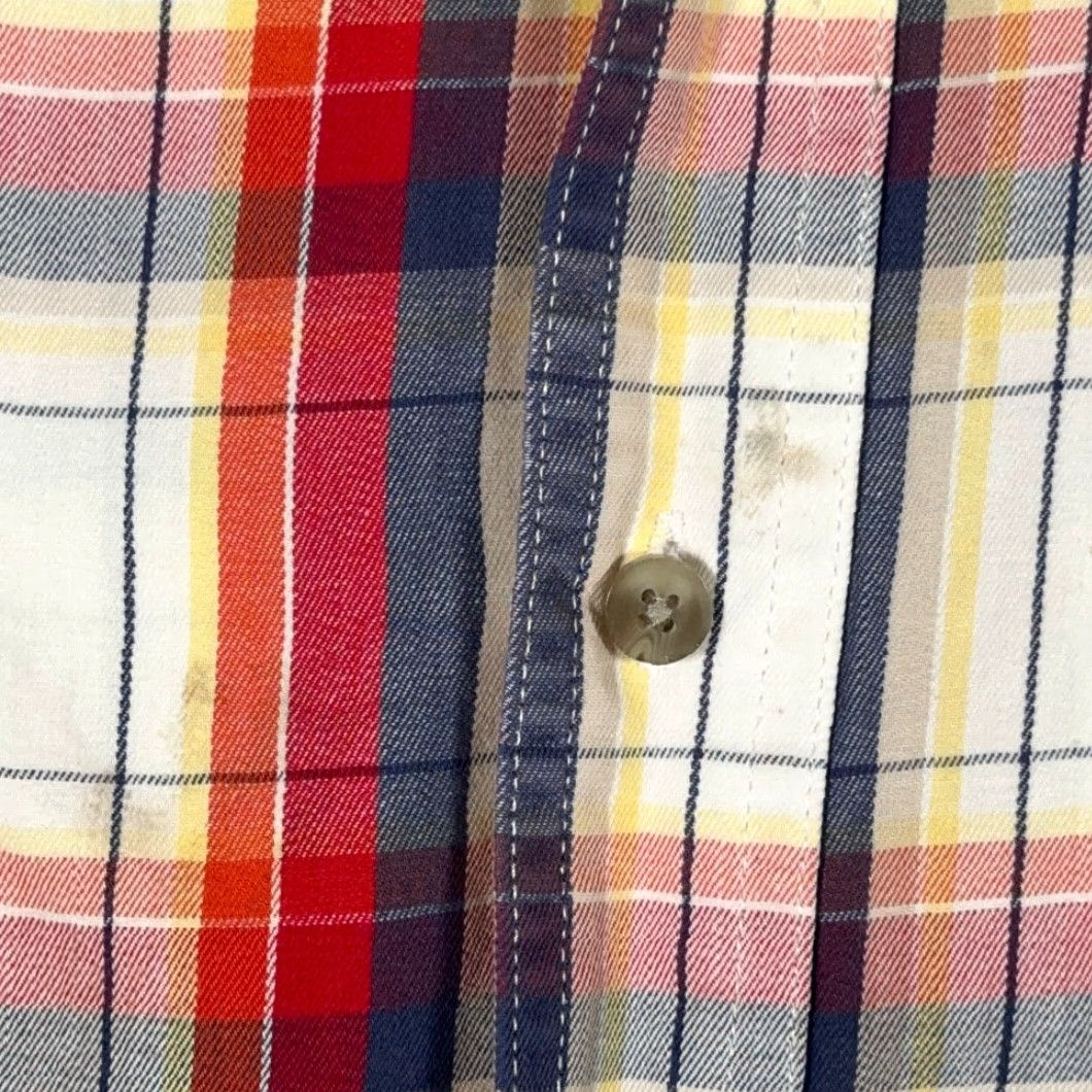 Wrangler VINTAGE Wrangler Shirt Adult LARGE White Red Madras Plaid Painted Desert Y2K Size US L / EU 52-54 / 3 - 7 Thumbnail