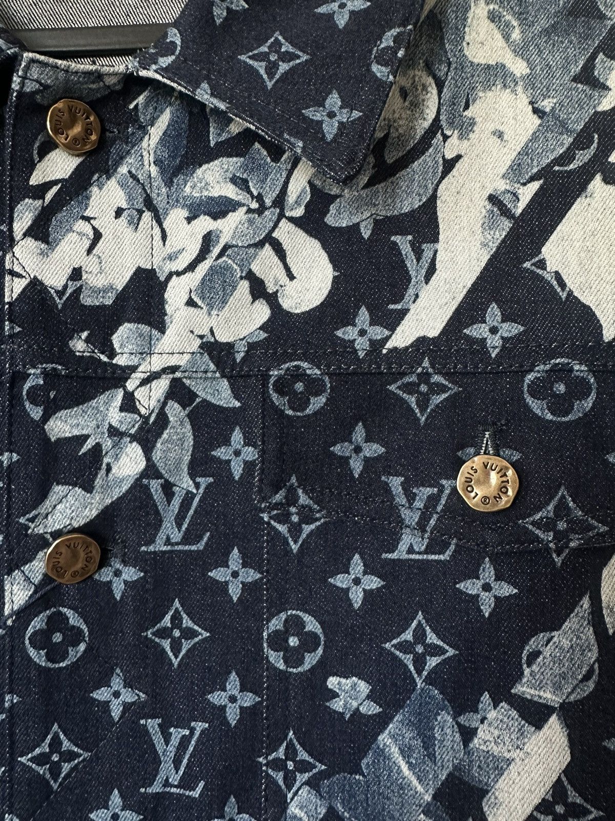 Louis Vuitton Louis Vuitton Monogram Printed Denim Jacket (Indigo) Size US L / EU 52-54 / 3 - 5 Thumbnail