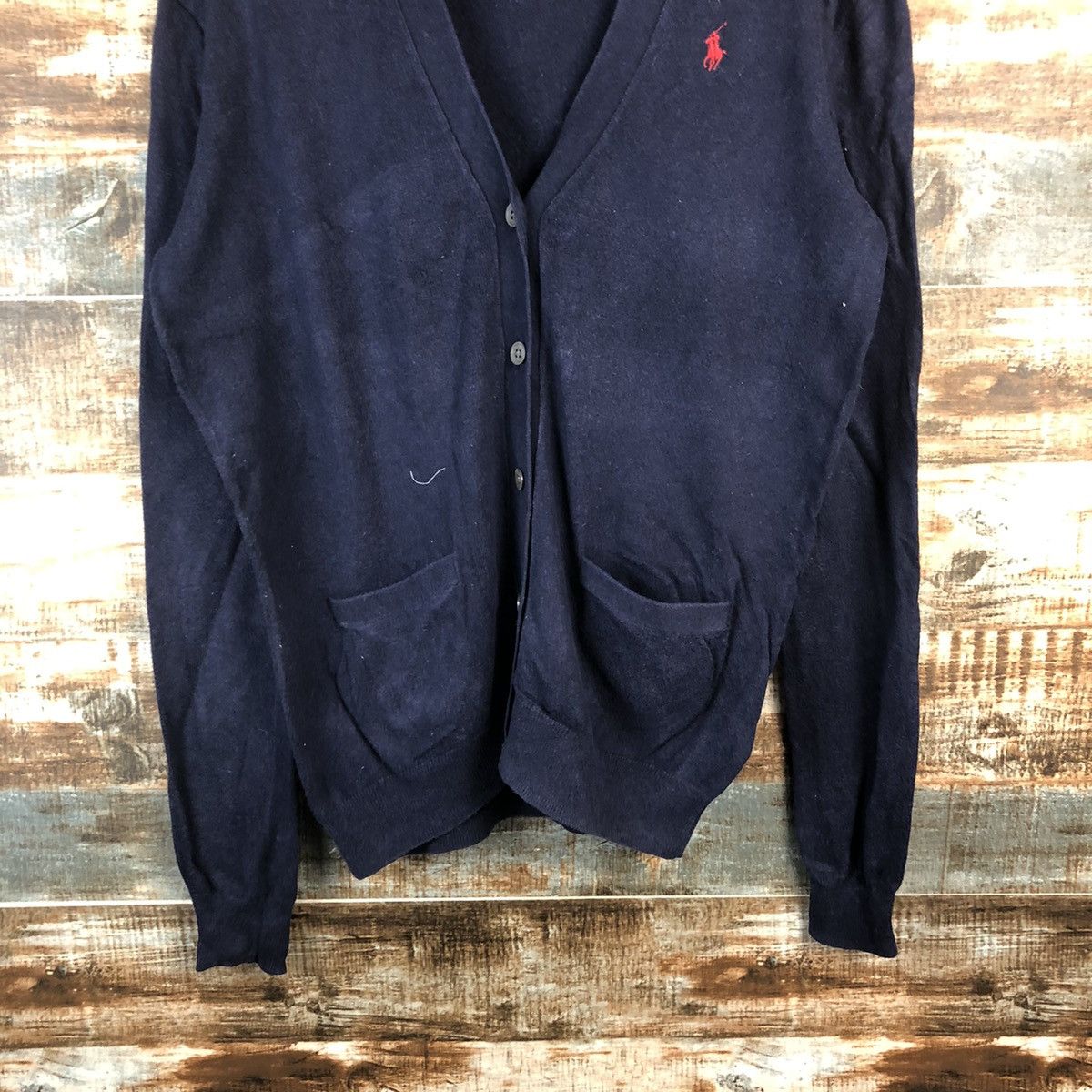 Polo Ralph Lauren DL Polo Ralph Lauren Dark Blue cardigan Knitwear #C730 Size US S / EU 44-46 / 1 - 3 Thumbnail