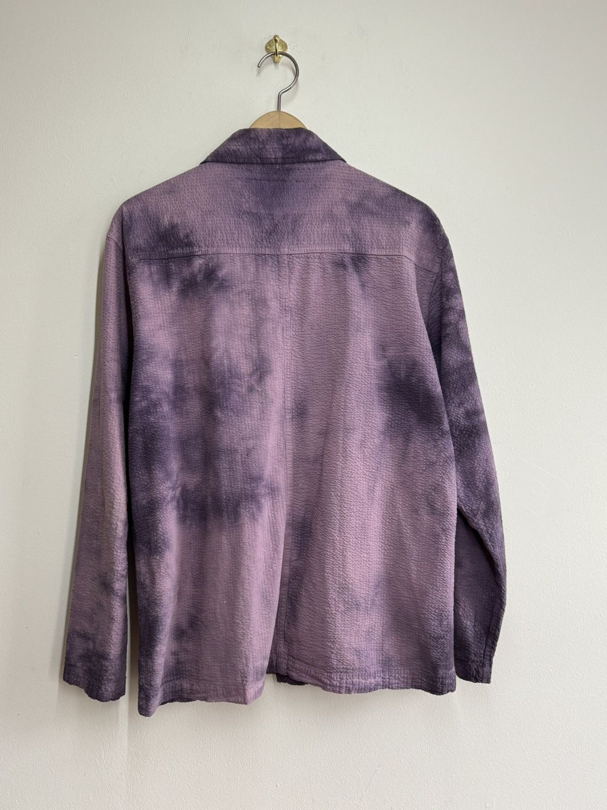 Stussy Stussy Chore Jacket S Purple Tie Dye O’Dyed Seersucker Rare Size US S / EU 44-46 / 1 - 6 Thumbnail