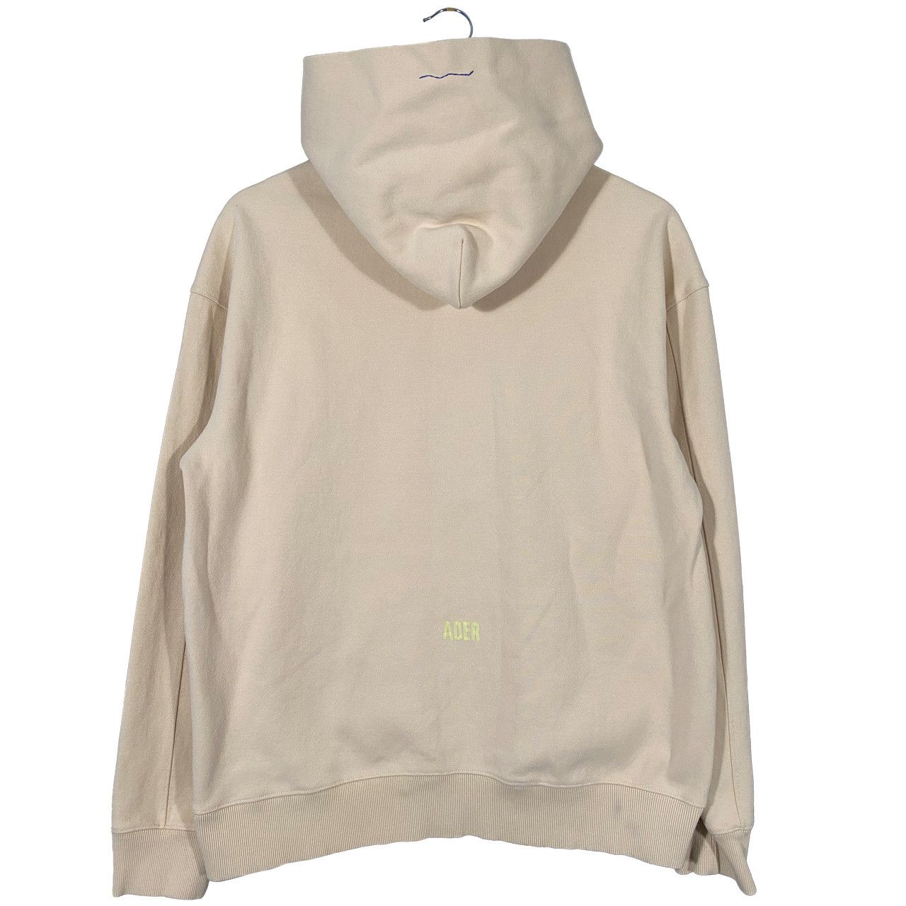 Ader Error Ader Error Felt Logo FW2020 Pullover Hoodie Ivory Size US S / EU 44-46 / 1 - 2 Thumbnail