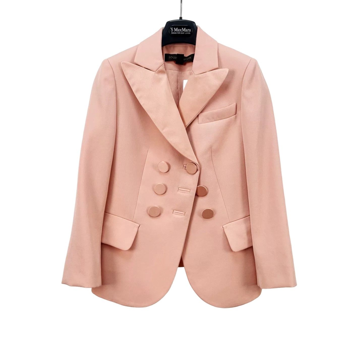 Louis Vuitton Louis Vuitton Pink Wool Double Breasted Blazer Size 34 Size XS / US 0-2 / IT 36-38 - 1 Thumbnail