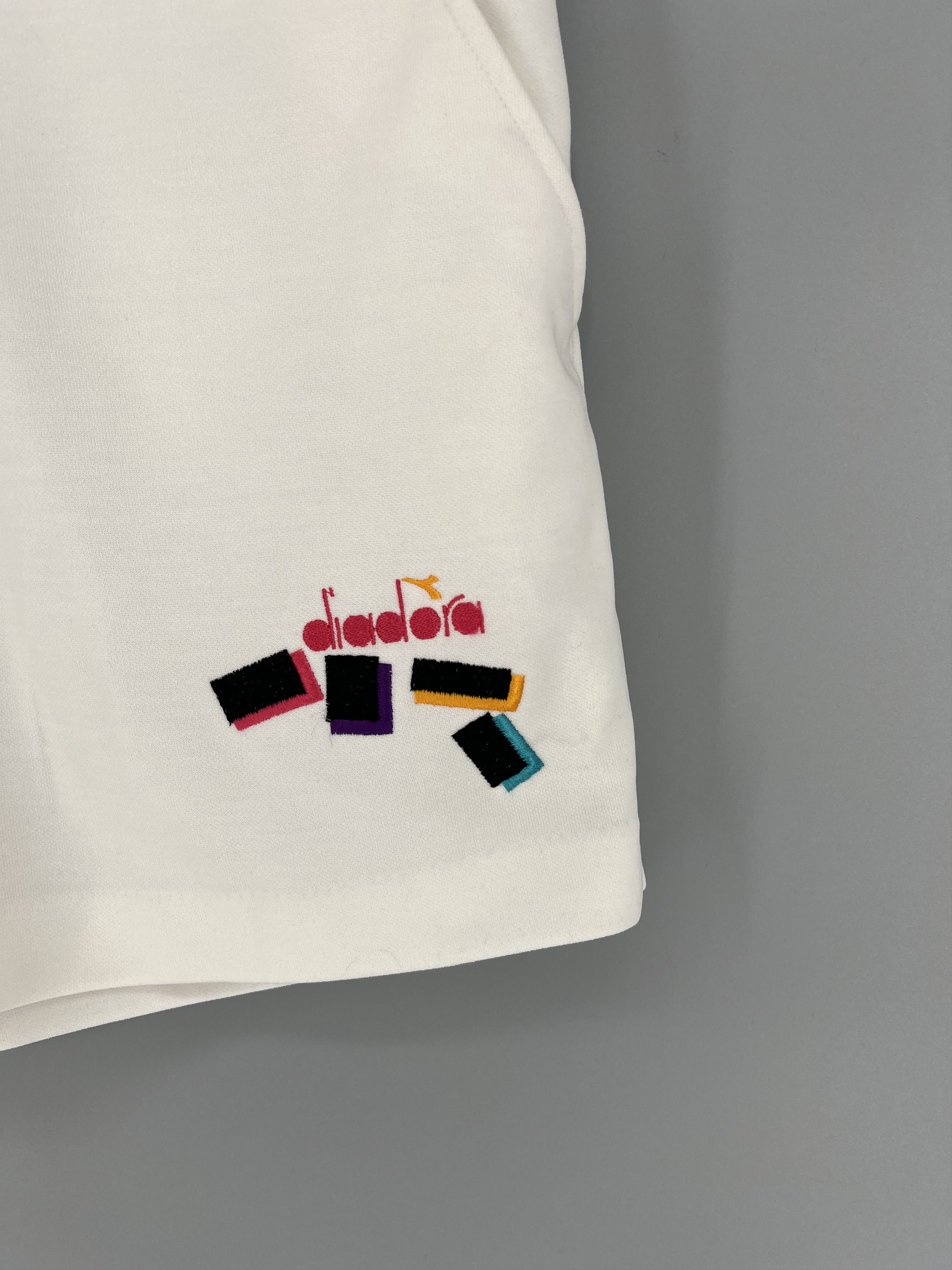 Diadora Vintage 80s Diadora White Vintage Tennis Shorts RARE Luxury Size US 36 / EU 52 - 6 Thumbnail