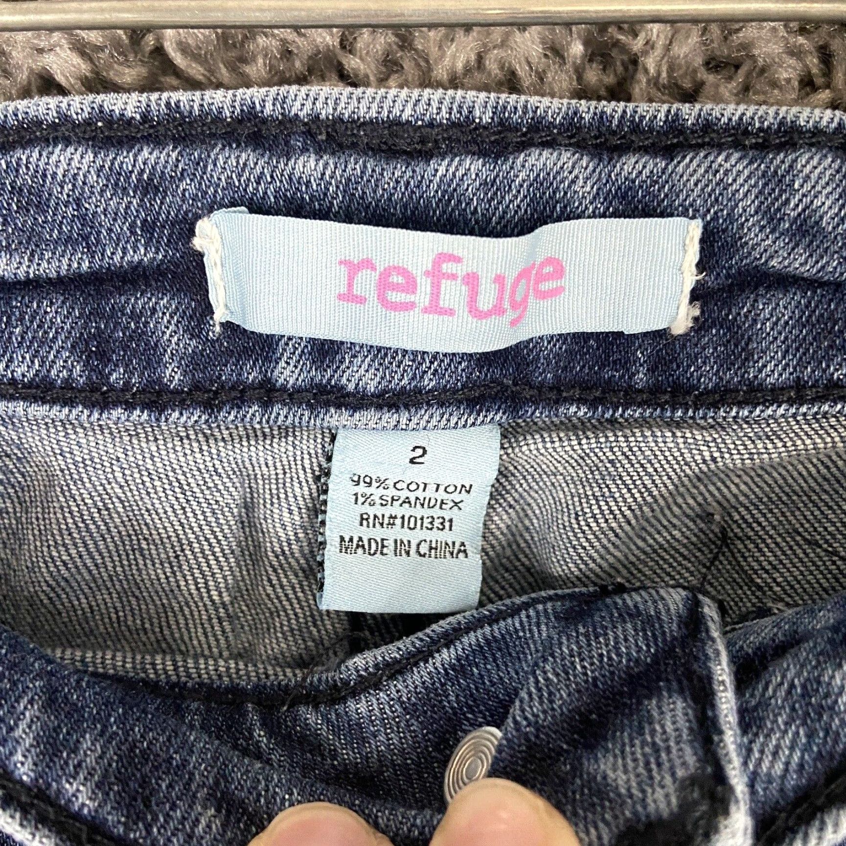 Vintage VINTAGE? No, not vintage. We'll craft: Refuge Women Jeans Skinny Distressed Blue 2 Regular Adult Womens Size 2 Distressed Skinny Jeans Blue Size 26" / US 2 / IT 38 - 5 Thumbnail