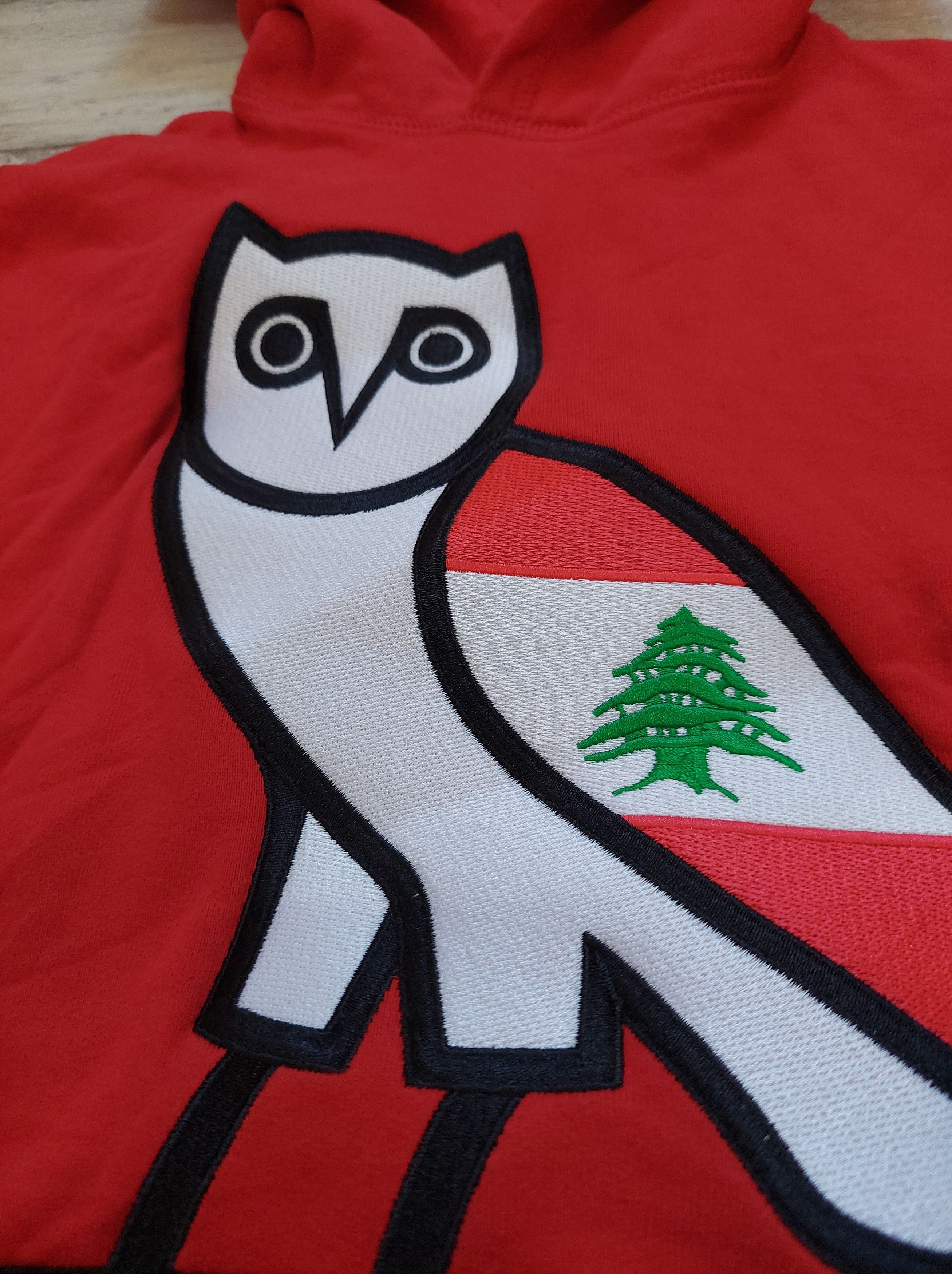 Drake × October's Very Own OVO OG OWL X LEBANON collab Hoodie limited edition Size US XS / EU 42 / 0 - 6 Thumbnail