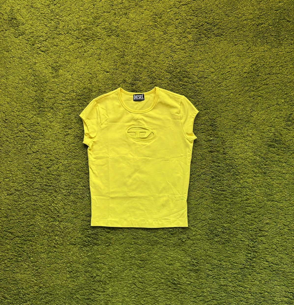 Designer × Diesel × Diesel Black Gold Diesel cut out D logo t-shirt Size M / US 6-8 / IT 42-44 - 1 Thumbnail