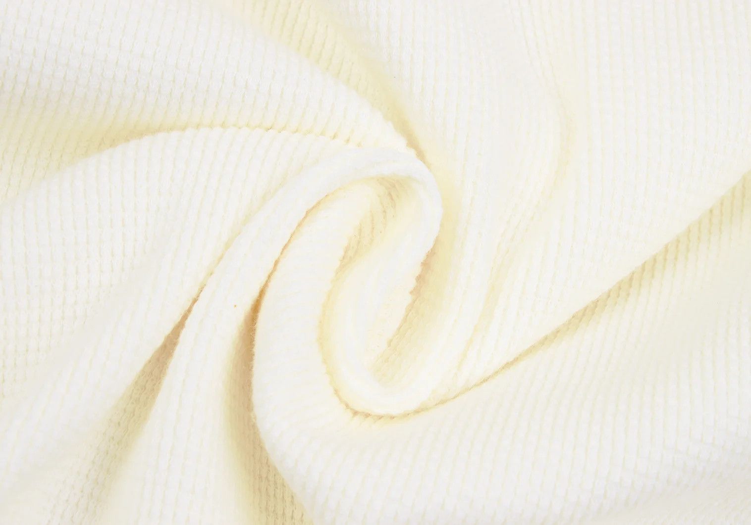 Jean Paul Gaultier Waffle Half-Zip Cut and Sewn Top in Natural Color Size US M / EU 48-50 / 2 - 15 Thumbnail