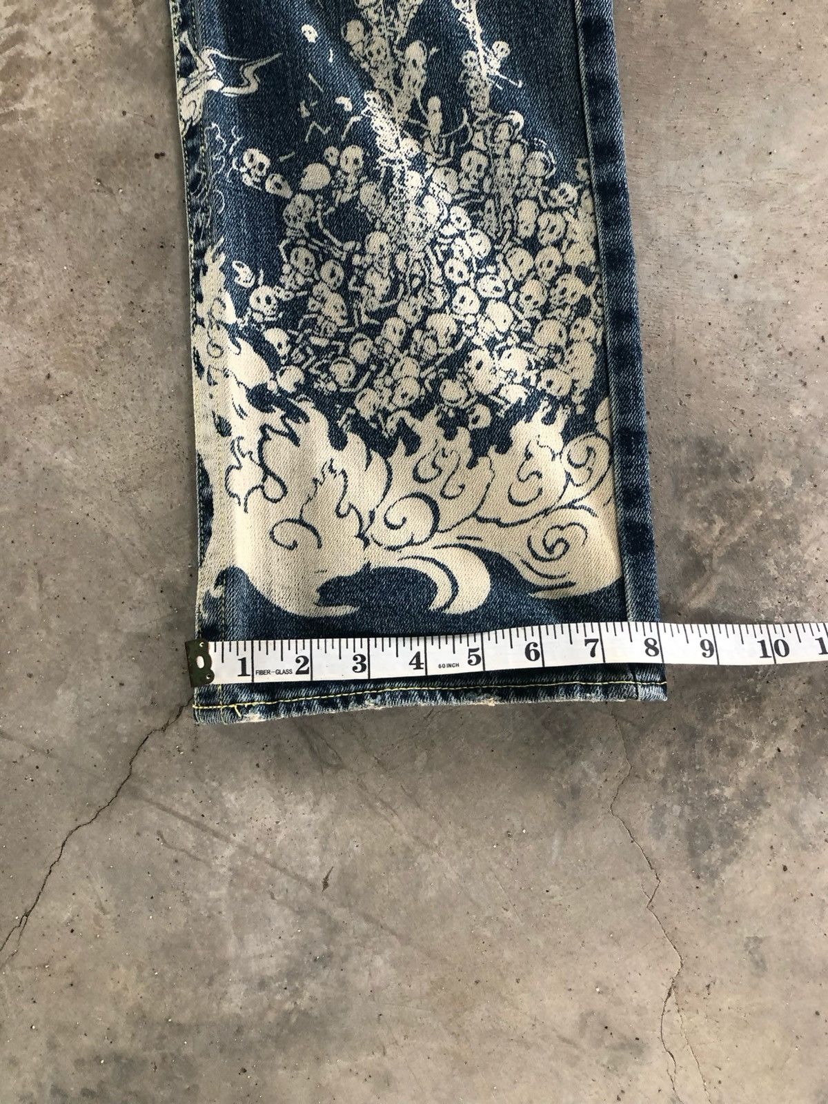 Karakuri Tamashii Karakuri Tamashi Full Print Buddha Jeans–Embroidered Pocket Size US 33 - 5 Thumbnail