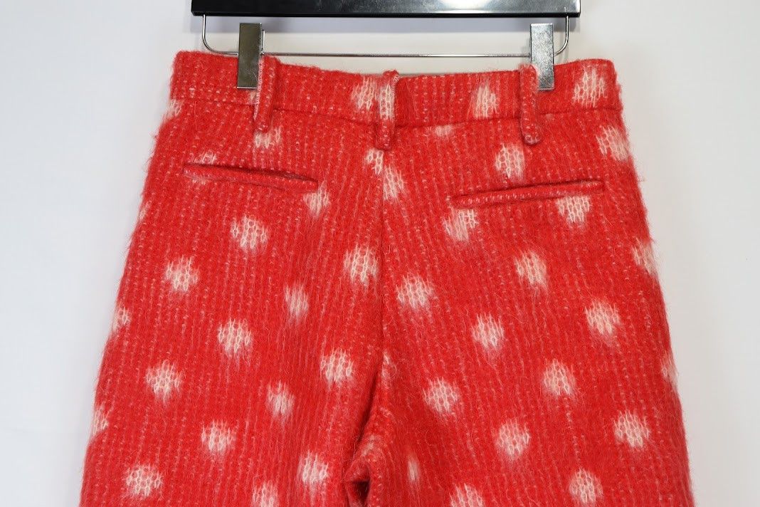 Marni o1rshd1 Tulip Wool Trouser with Brushed Dot in Red Size US 32 / EU 48 - 9 Thumbnail