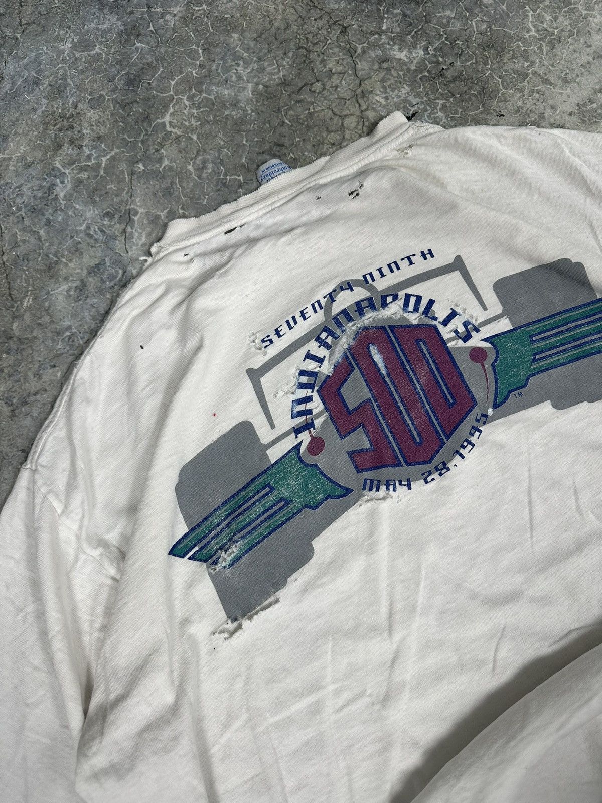NASCAR × Vintage Crazy thrashed indie 500 nascar Tee Size US XL / EU 56 / 4 - 2 Thumbnail
