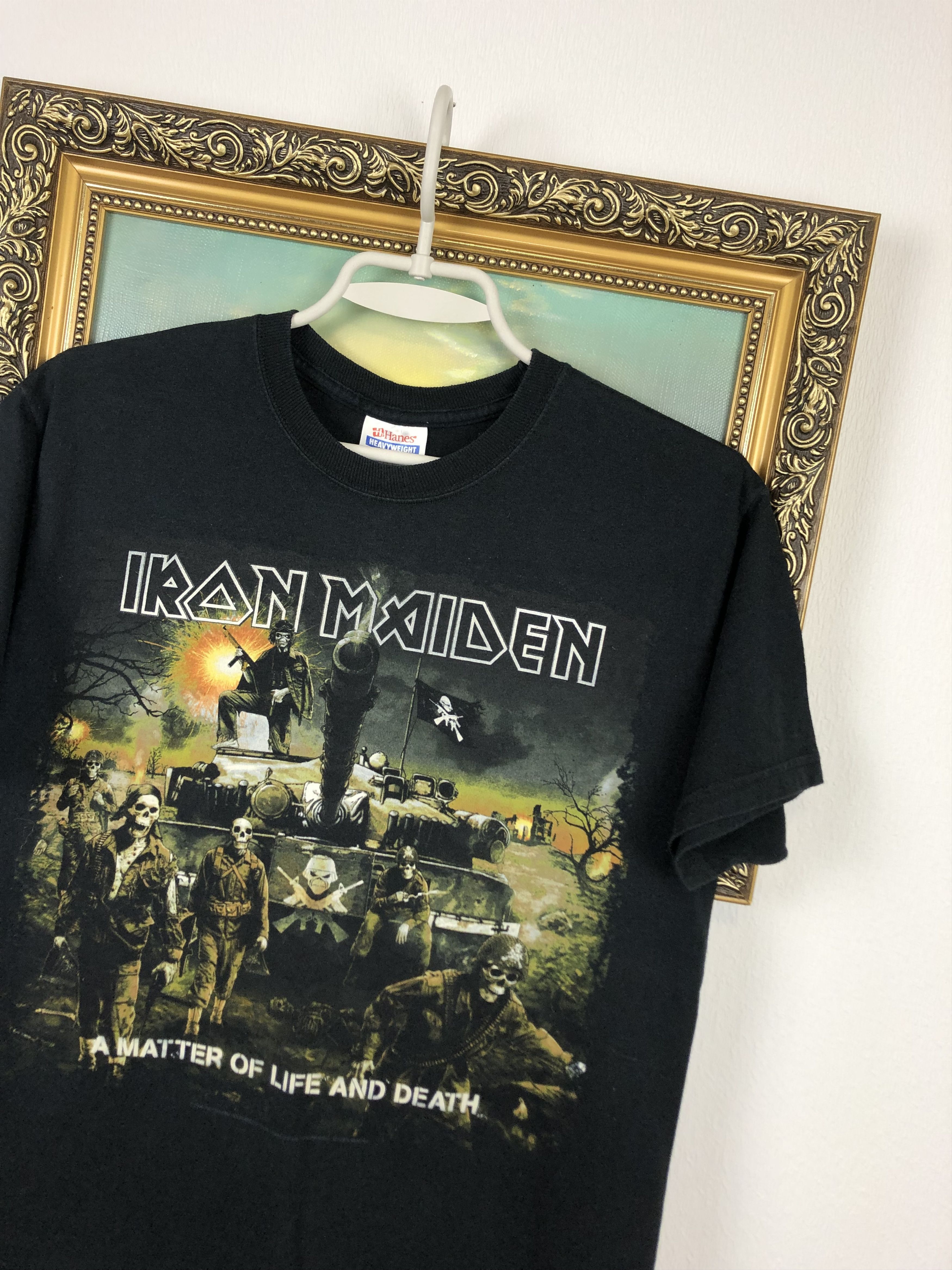 Band Tees Vintage Iron Maiden Band Rare Matter of Life Hype Tee Shirt Size US S / EU 44-46 / 1 - 4 Thumbnail